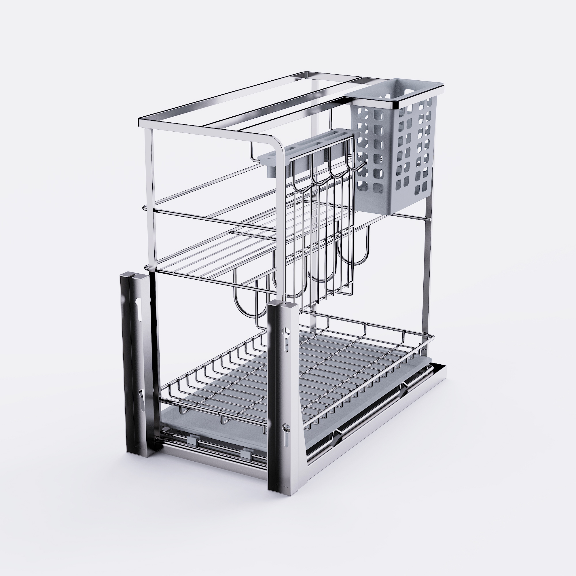 Flat Wire Multi-Purpose Spice Basket — detail