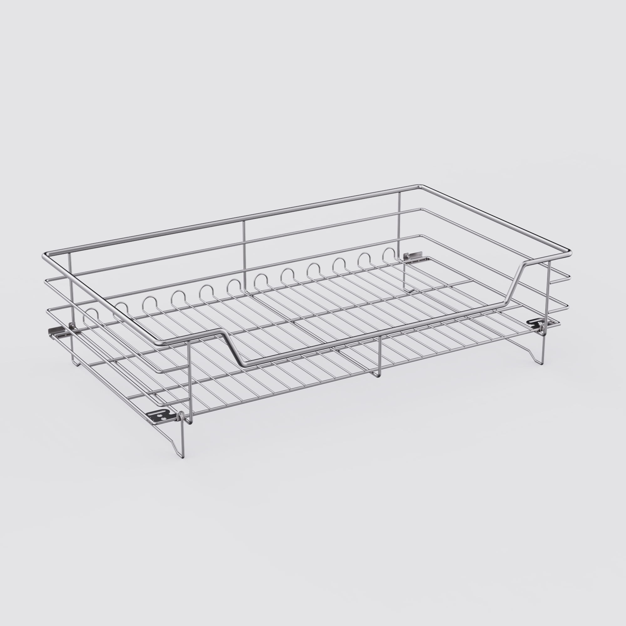 Oval Wire Four-Side Drawer Basket — detail
