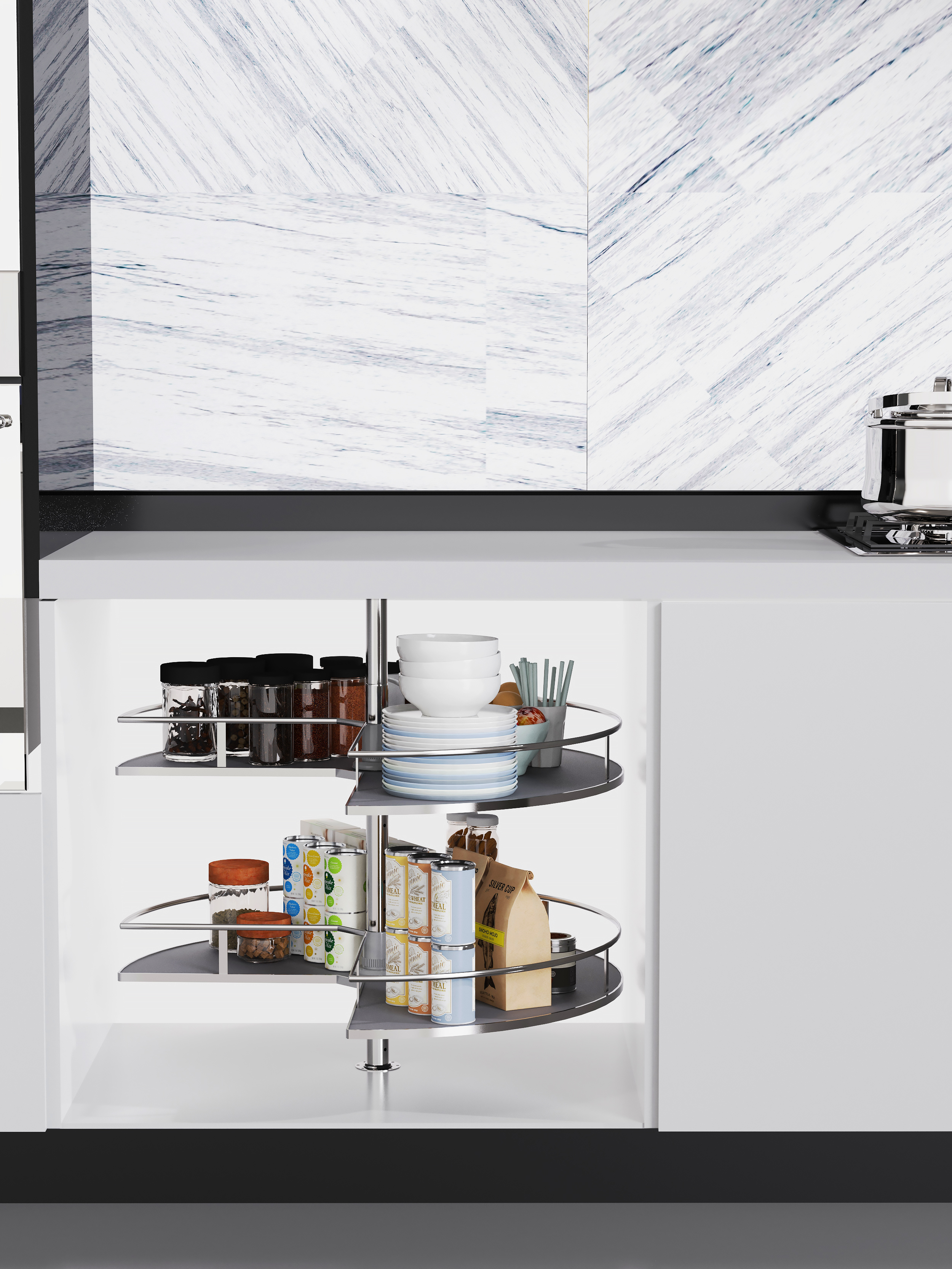 Turntable Storage Basket 270°