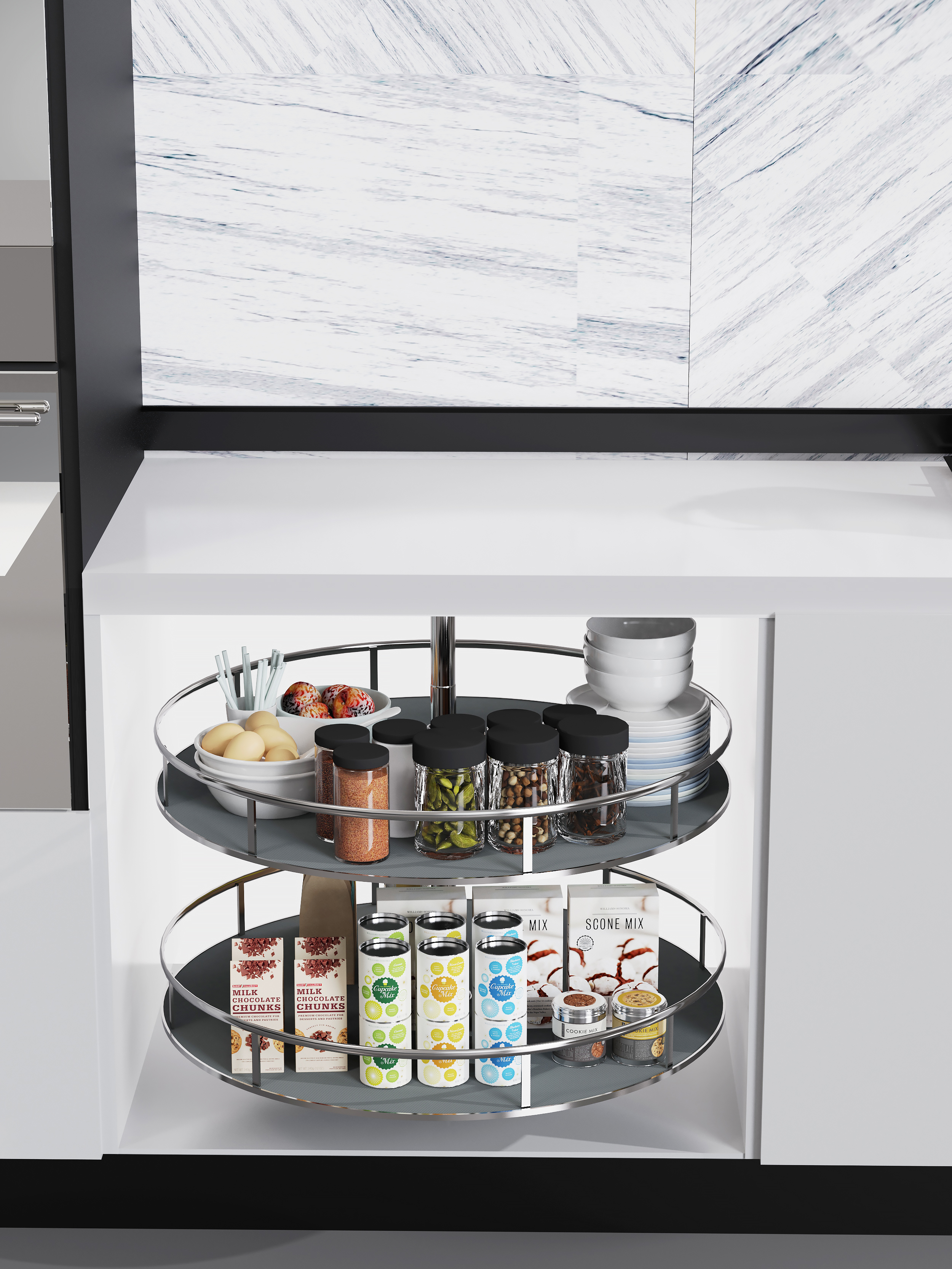 Turntable Storage Basket 360°